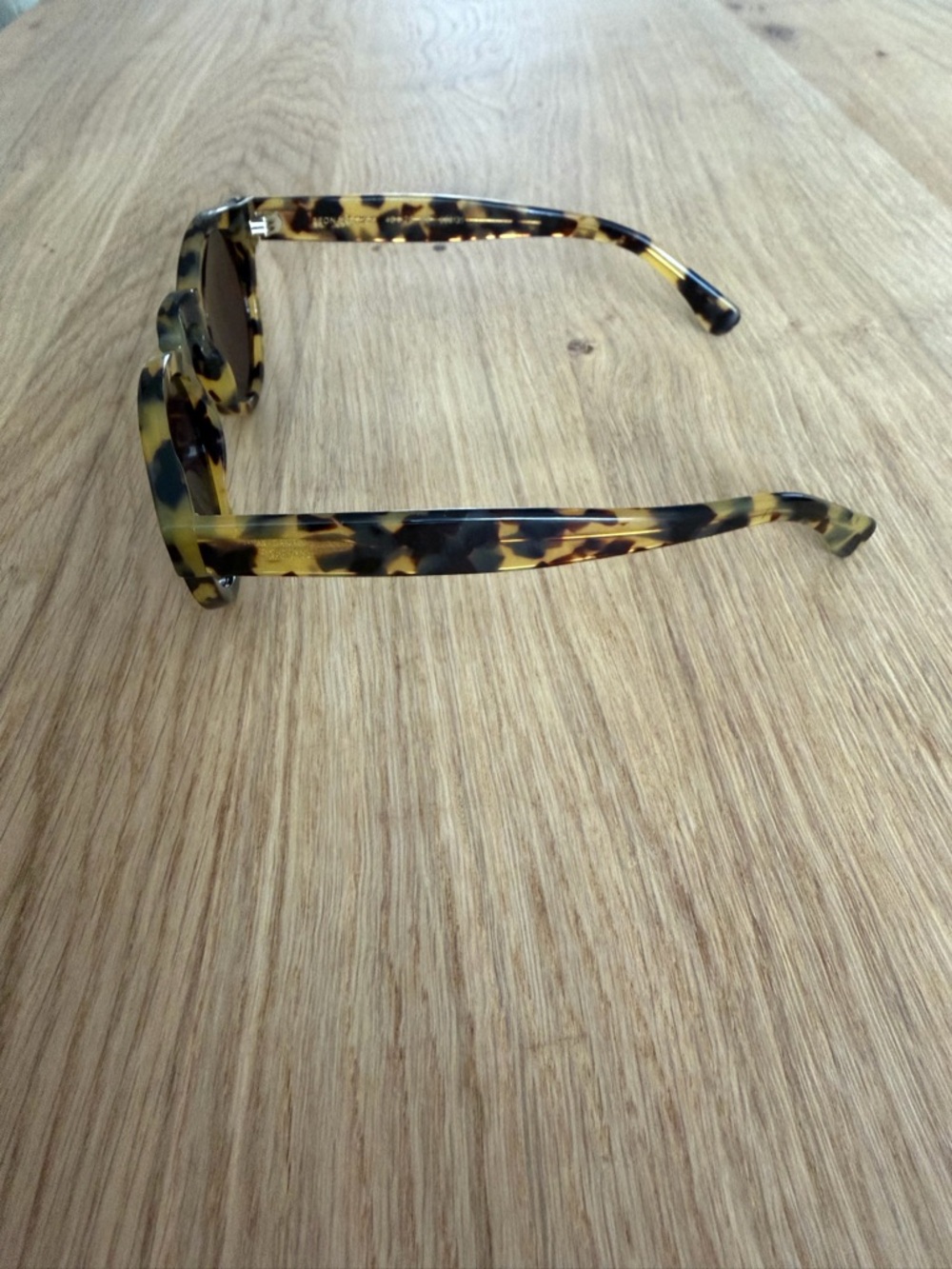 Illesteva Leonard Tortoiseshell Sunglasses - Brown & Yellow Accents - Picture 3 of 5